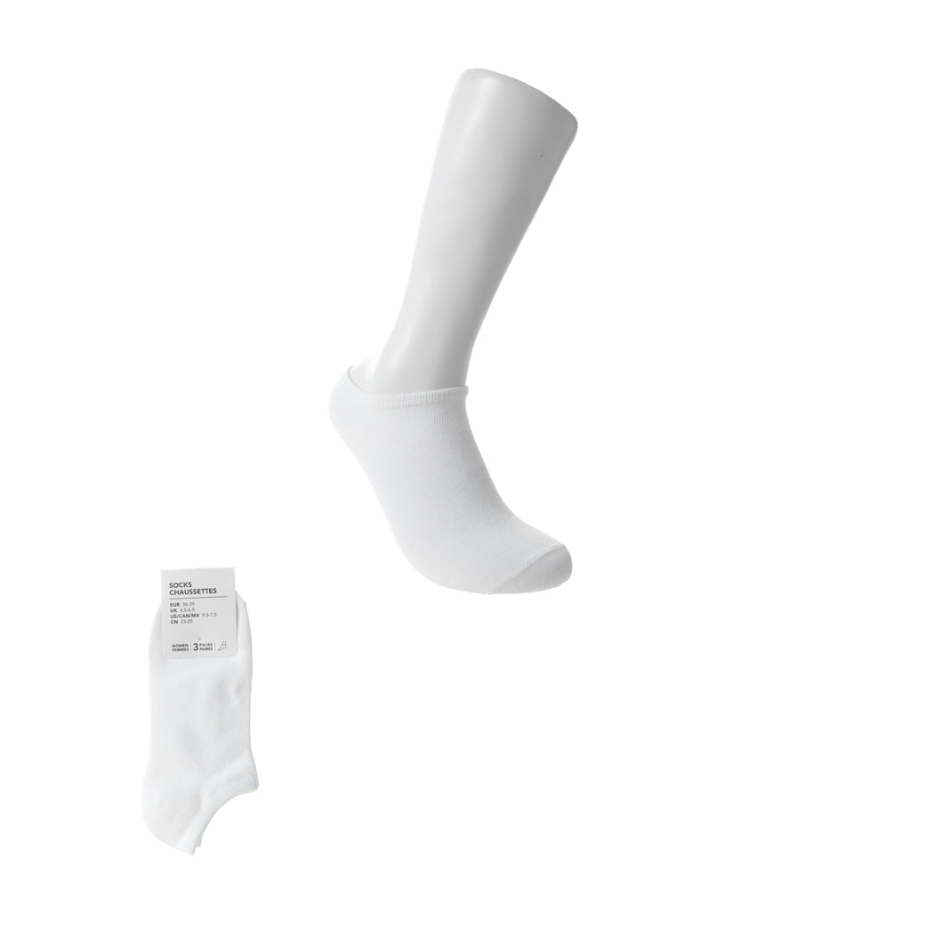 Paquete de Calcetines para Mujer Blancos Blancos MX 23.5-25.5 3 Pares